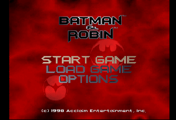 Batman & Robin Title Screen